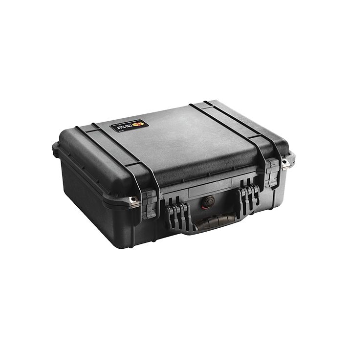 Pelican 1520000110 Protector Case Black Polypropylene Holds Handgun