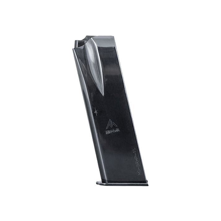 Mec-Gar MGBRHP15N Standard15rd 9mm Luger Fits Browning Hi-Power/Springfield SA-35 Nickel Carbon Steel