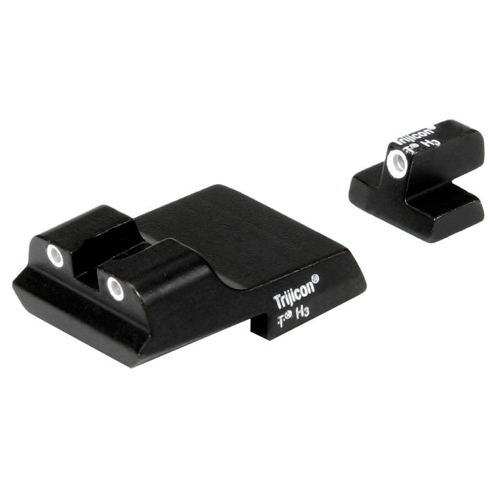 Trijicon 600437 Bright & Tough Night SightsGreen/Tritium White Outline Front Sight-Green/Tritium White Outline Rear Sight Smith & Wesson 1911