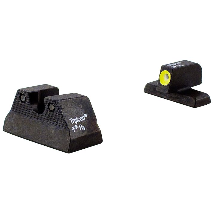 Trijicon 600596 HD Night SightsGreen/Tritium Yellow Outline Front Sight-Green Tritium Black Outline Rear Sight H&K USP