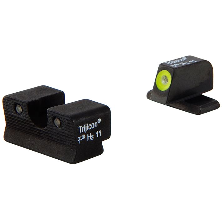 Trijicon 600578 HD Night SightsGreen/Tritium Yellow Outline Front Sight-Green Tritium Black Outline Rear Sight Sig Sauer P220/P229/P240 #6 Front/#8 Rear