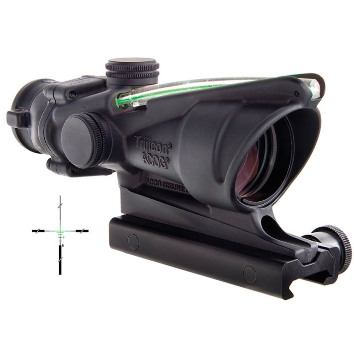 Trijicon 100209 ACOGBlack Hardcoat Anodized 4x32mm Illuminated Green Crosshair .223/5.56 BDC Reticle