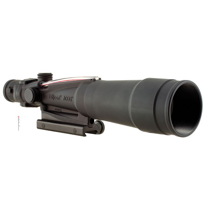 Trijicon 100175 ACOGBlack Hardcoat Anodized 5.5x50mm Illuminated Red Chevron .308/7.62 BDC Reticle