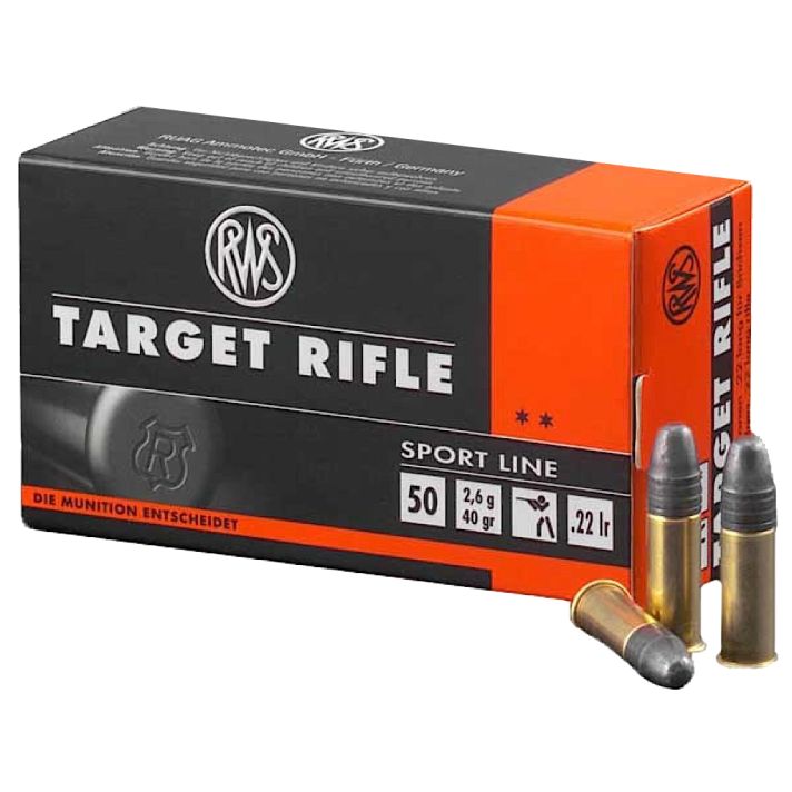 RWS/Umarex 2132478 Target Rifle Sport Line 22LR 40gr Lead Round Nose 50 Per Box/100 Case