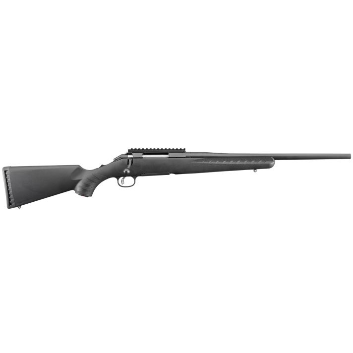 Ruger 6909 American Compact 7mm-08 Rem 4+1 18" Matte Black Alloy Steel Barrel, Matte Black Steel Receiver w/Picatinny Rail, Black Fixed Synthetic Stock, Right Hand