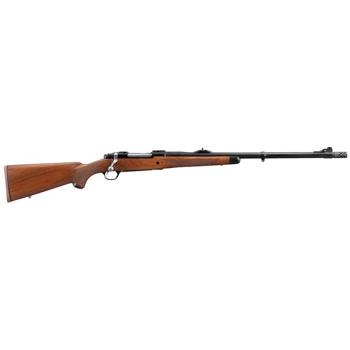 Ruger 37185 Hawkeye African Full Size 416 Ruger 3+1 23" Satin Blued Threaded Barrel, Receiver w/Integral Scope Mount, American Walnut Fixed Stock, Right Hand