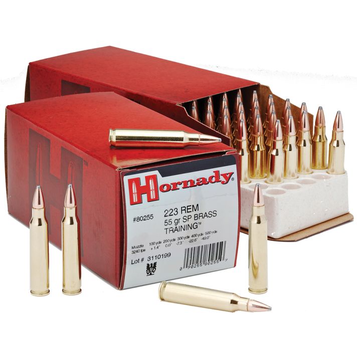 Hornady 80255 Custom223Rem 55gr Spire Point 50 Per Box/10 Case