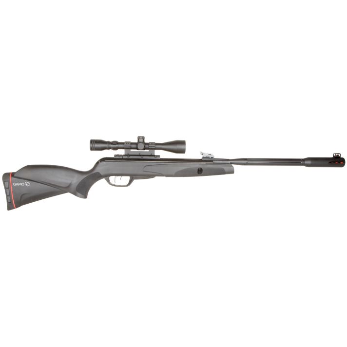 Gamo 6110063254 Whisper Fusion Mach1 Gas Piston 177 Black Black Receiver Black Molded All Weather Stock Scope 3-9x40mm