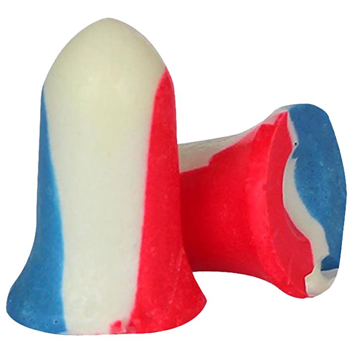 Howard Leight R01891 USA Shooters EarplugsFoam 33 dB In The Ear Red/White/Blue Adult 10 pair