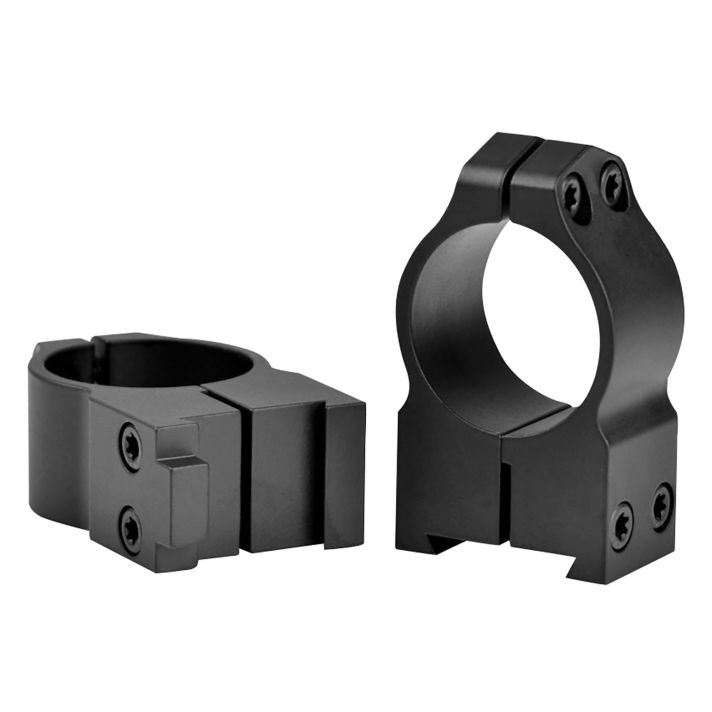 Warne 2BM MaximaMatte Black Steel 1" Tube High Vertical Split Dovetail, 0 MOA Fits CZ 550