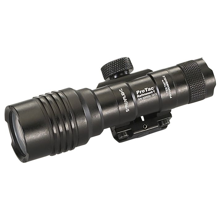 Streamlight 88058 ProTac Rail Mount 1 Black Anodized Aluminum Rifle 40/350 Lumens, White LED Bulb, 219 Meters Beam, Picatinny Rail Mount
