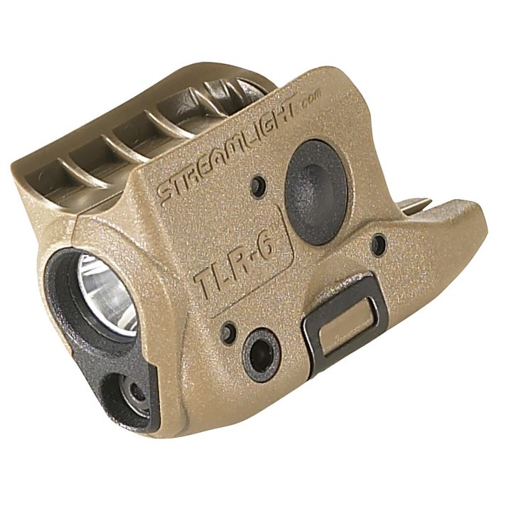 Streamlight 69278 TLR-6 Gun LightFlat Dark Earth 100 Lumens White LED/Red Laser Glock 42/43/43X/48