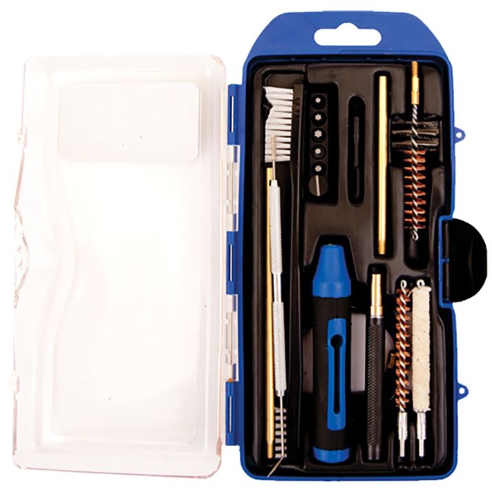 DAC GM223AR AR-15 Cleaning Kit Multi-Caliber Rifle/17 Pieces Black/Blue