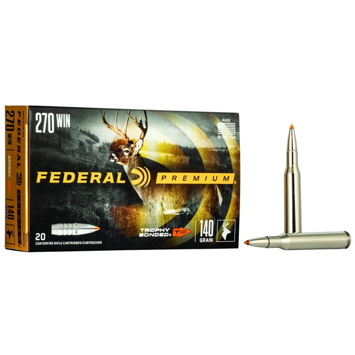 Federal P270TT3 Premium270Win 140gr Trophy Bonded Tip 20 Per Box/10 Case