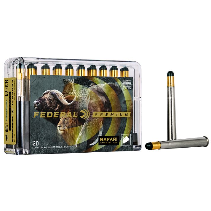 Federal P9374WH Premium Safari Cape-Shok 9.3mmx74R 286gr Woodleigh Hydro Solid 20 Per Box/10 Case