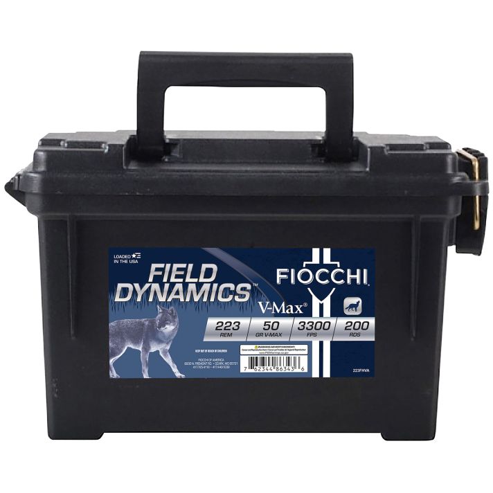 Fiocchi 223FHVA Field Dynamics223Rem 50GR V-Max