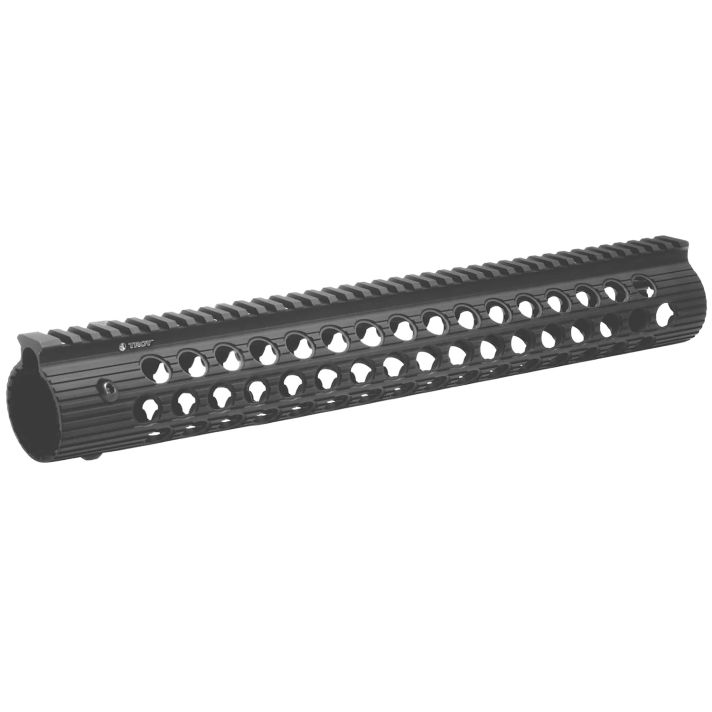 Troy Ind STRXAL115BT01 Alpha RailBlack Anodized Aluminum AR-15/M16 15" Long