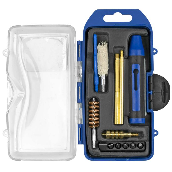 DAC GM45P GunMaster Cleaning Kit 44 Cal & 45 Cal Pistol/14 Pieces Black/Blue