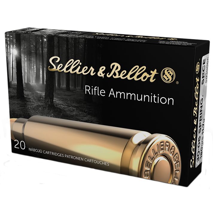 Sellier & Bellot SB3006E Rifle30-06Springfield 180gr Soft Point Cut Through Edge 20 Per Box/20 Case