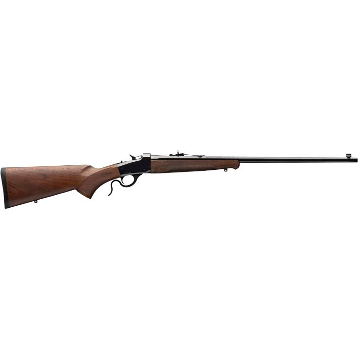 Winchester Guns 524100104 Model 1885 Low Wall Hunter 22 WMR 1rd 24" Octagon Barrel Brushed Polish Blued Rec Satin Walnut Fixed Pistol Grip Stock Right Hand (Full Size)