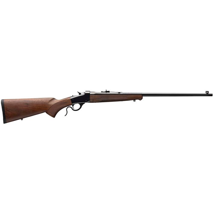 Winchester Guns 524100170 Model 1885 Low Wall Hunter 17 HMR 1rd 24" Octagon Barrel Brushed Polish Blued Rec Satin Walnut Fixed Pistol Grip Stock Right Hand (Full Size)