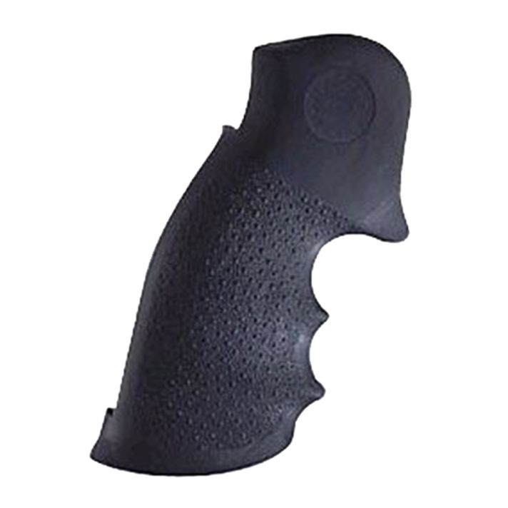 Hogue 66000 Monogrip Finger Grooves Black Rubber Fits Taurus Medium/Large Frame with Square Butt