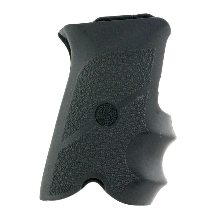 Hogue 85000 Rubber GripBlack Rubber with Finger Grooves for Ruger P85, P91