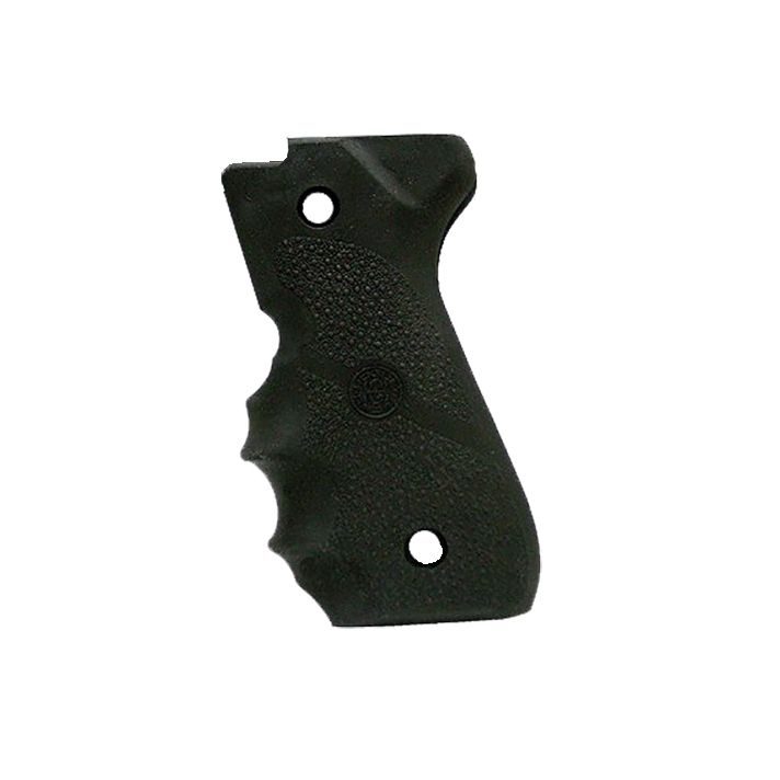 Hogue 92000 Rubber GripBlack Rubber with Finger Grooves for Beretta 92F, 96