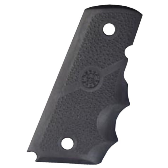 Hogue 43000 Rubber GripCobblestone Black with Finger Grooves for 1911 Officer