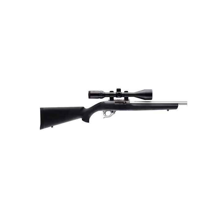 Hogue 22000 OverMolded Rifle Stock Aluminum Pillar Bedded Black Synthetic for Ruger 10/22