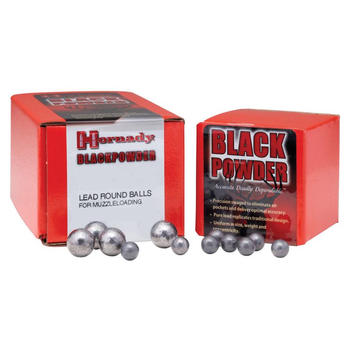 Hornady 6080 Lead Balls45Cal Lead Ball 100 Per Box/25 Case