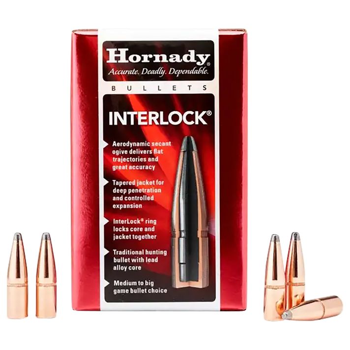 Hornady 2730 InterLock270 Cal .277 130 gr Spire Point 100 Per Box/ 25 Case