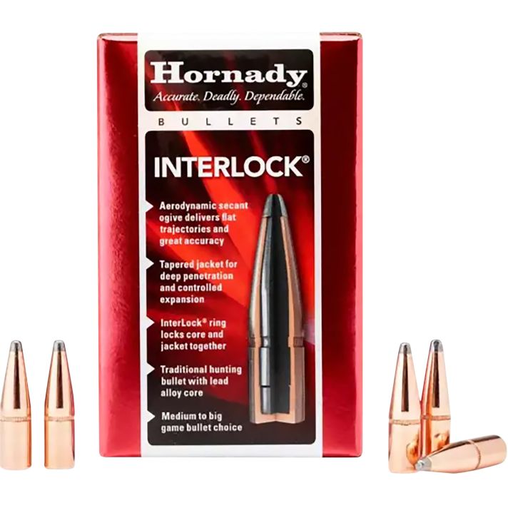 Hornady 2735 InterLock270 Cal .277 140 gr Boat Tail Spire Point 100 Per Box/ 25 Case