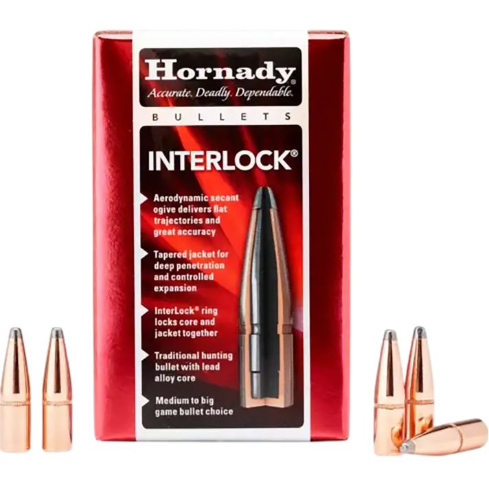 Hornady 2845 InterLock7mm .284 162 gr Boat Tail Spire Point 100 Per Box/ 15 Case
