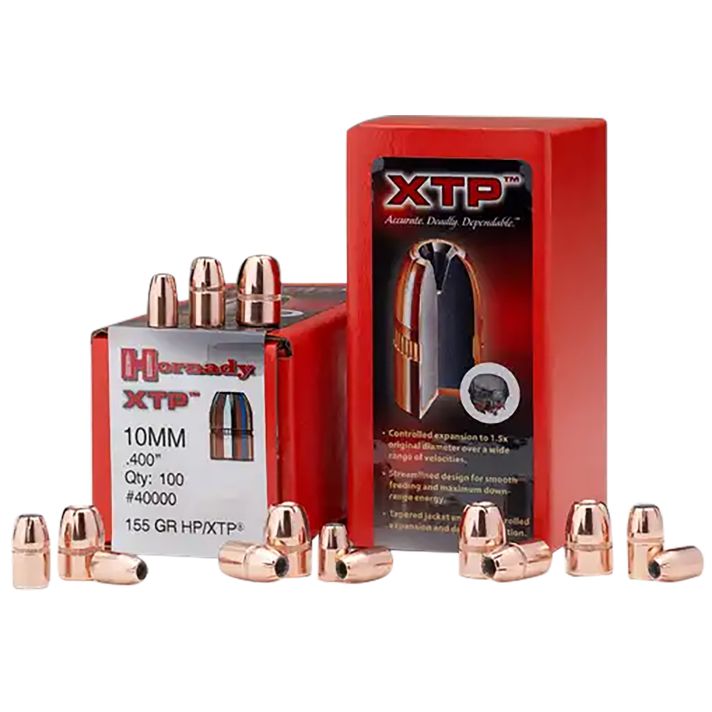 Hornady 44050 XTP44 Cal .430 180 gr Hollow Point 100 Per Box/ 15 Case