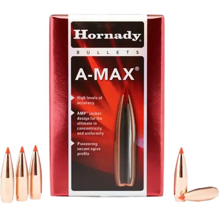 Hornady 30502 A-MAX30 Cal .308 168 gr A Max 100 Per Box/ 15 Case