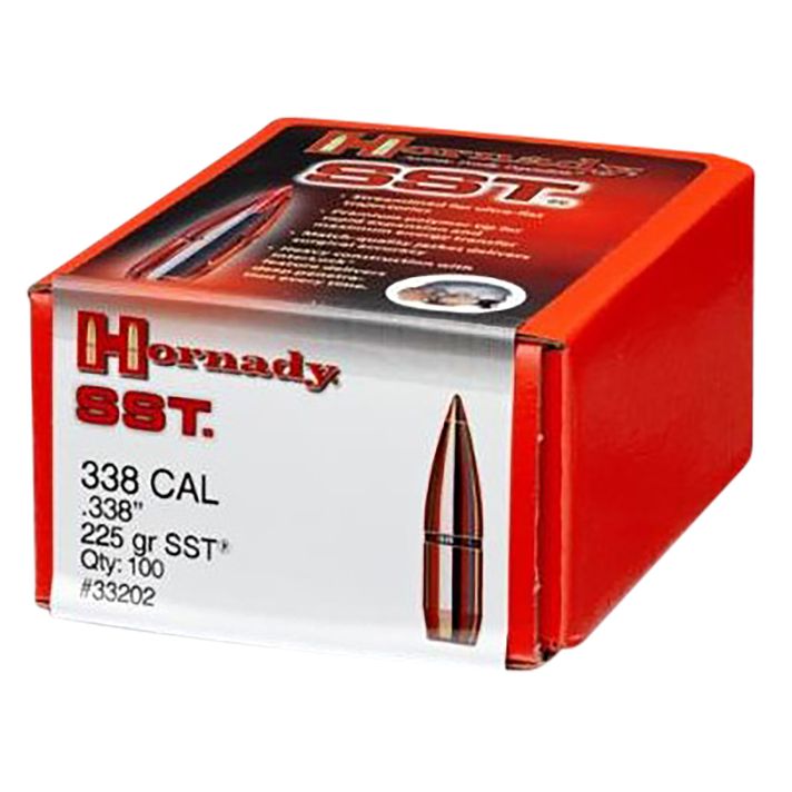 Hornady 33202 SST338 Cal .338 225 gr Super Shock Tip 100 Per Box/ 15 Case