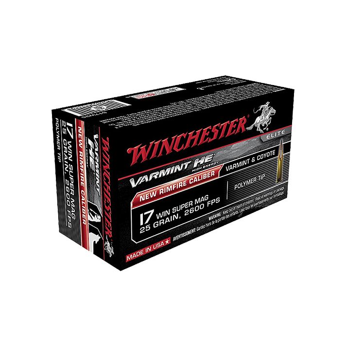 Winchester Ammo S17W25 Varmint HE17WSM 25gr Polymer Tip 50 Per Box/10 Case