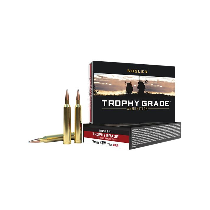 Nosler 60104 Trophy Grade Long-Range 7mmSTW 175gr Nosler Spitzer AccuBond Long Range 20 Per Box/10 Case