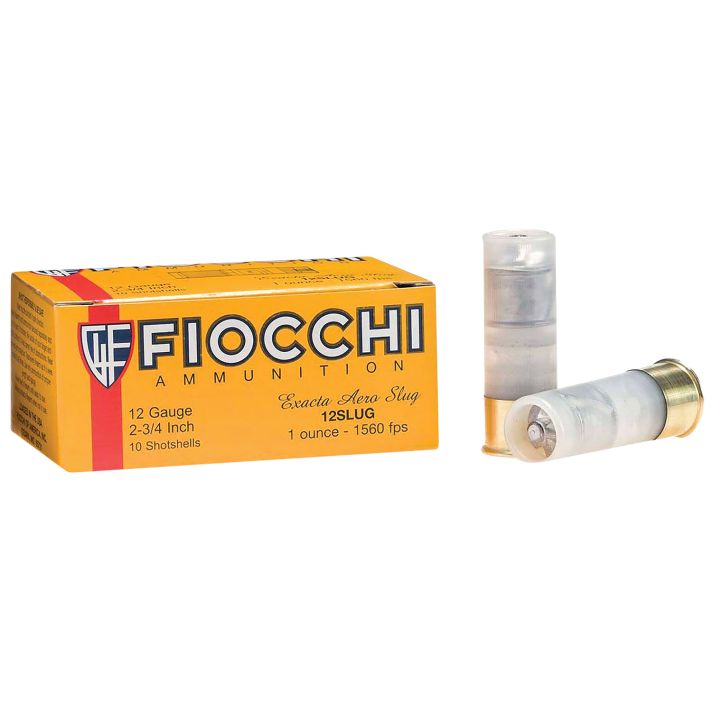 Fiocchi 12FLRSLU Aero Extrema 12Gauge 2.75" 1oz RifledSlug Shot 10 Per Box/8 Case