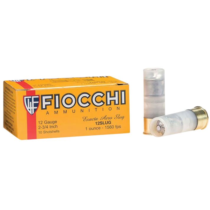Fiocchi 12FSLUG Aero Extrema 12Gauge 2.75" 1oz RifledSlug Shot 10 Per Box/8 Case