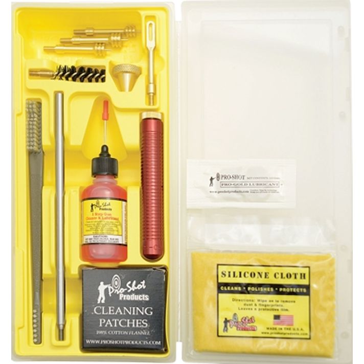 Pro-Shot MPK3845 Classic Box Kit .38/ .45 Cal Pistol/Yellow Plastic Case