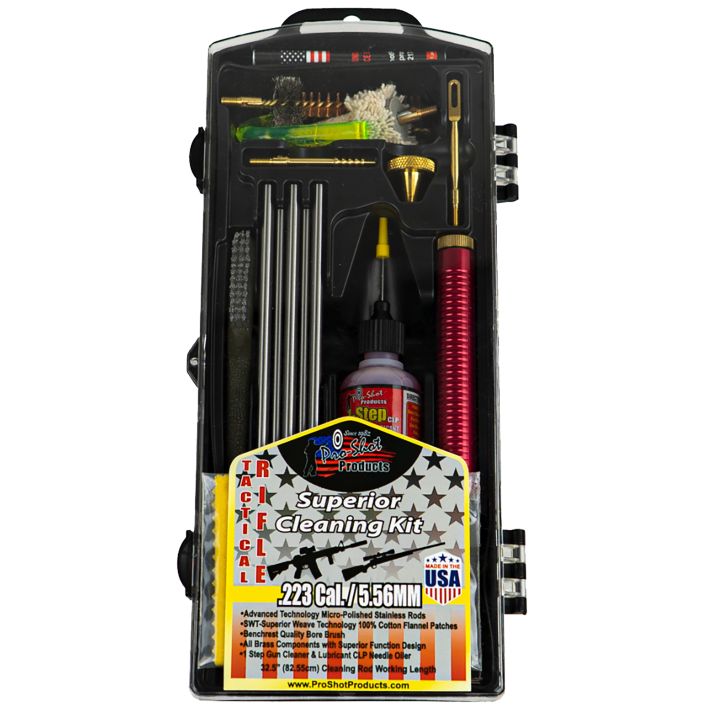 Pro-Shot AR223KIT Tactical Classic Box Kit Multi-Caliber AR Rifle/Black Plastic Case