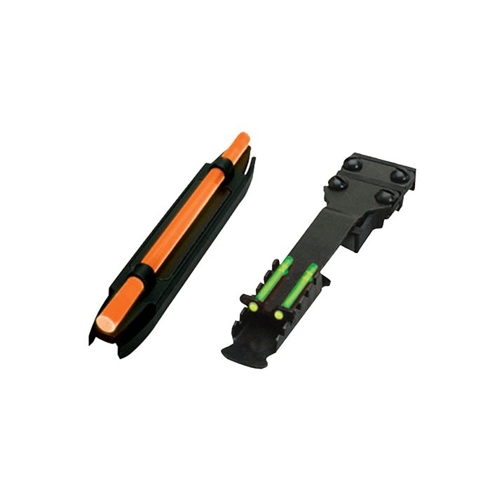 HiViz C4001 C-Series Magnetic Turkey/Deer Sight SetBlack | Orange Fiber Optic Front Sight Green Fiber Optic Rear Sight