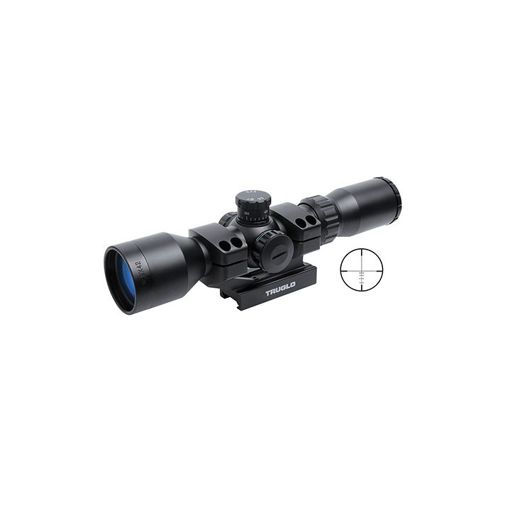 Truglo TG8539TL Tru-Brite 30 3-9x 42mm Obj 28.8-12.1 ft @ 100 yds FOV 1" Tube Black Matte Finish Illuminated Duplex Mil-Dot