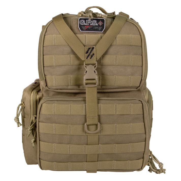 GPS Bags T1612BPT Tactical RangeTan 1000D Nylon Teflon Coating 3 Handguns