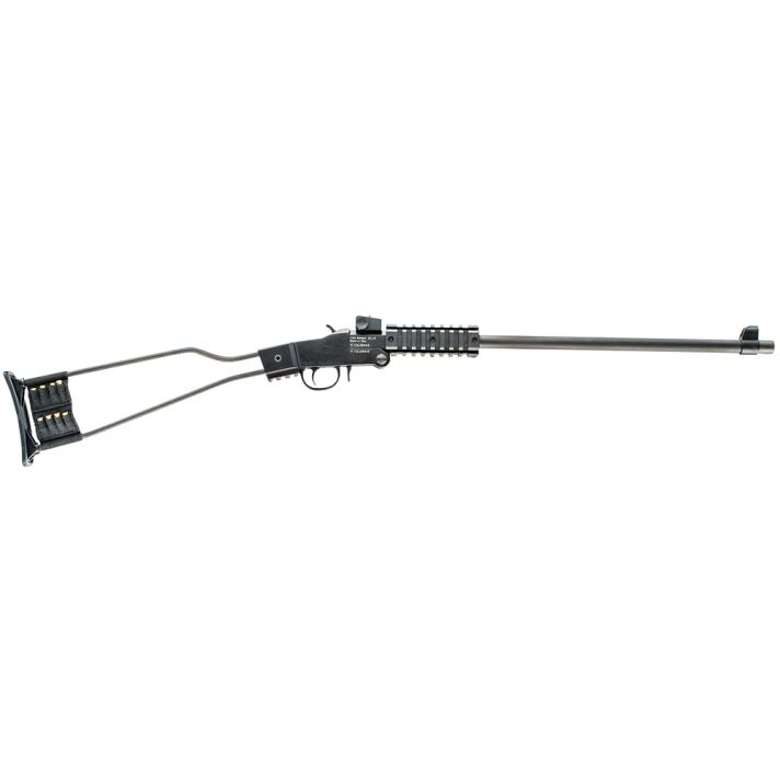 Chiappa Firearms 500092 Little BadgerFull Size 22 LR, 1 Shot 16.50" Black Cerakote Steel Barrel, Black Cerakote Quad Picatinny Receiver, Black Cerakote Wire Frame Stock, Right Hand