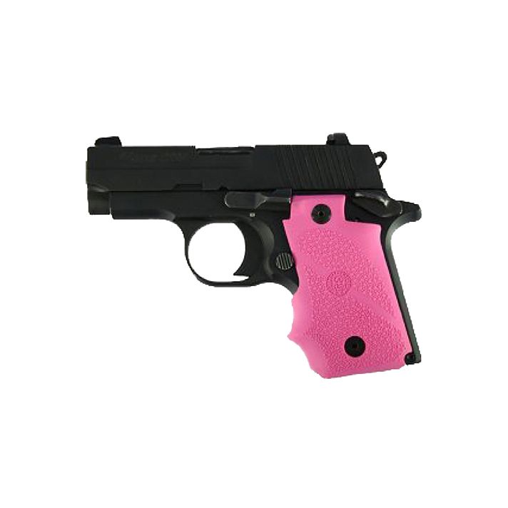 Hogue 38007 Rubber GripPink with Finger Grooves for Sig P238