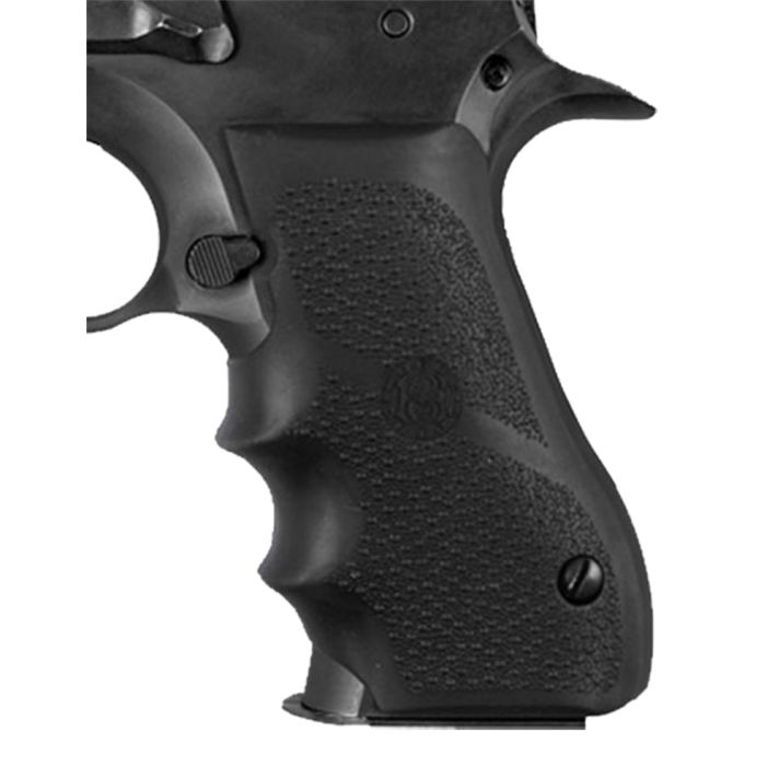 Hogue 76000 Rubber GripBlack with Finger Grooves for Magnum Research Baby Eagle (9/40), IWI Jericho, Uzi Eagle