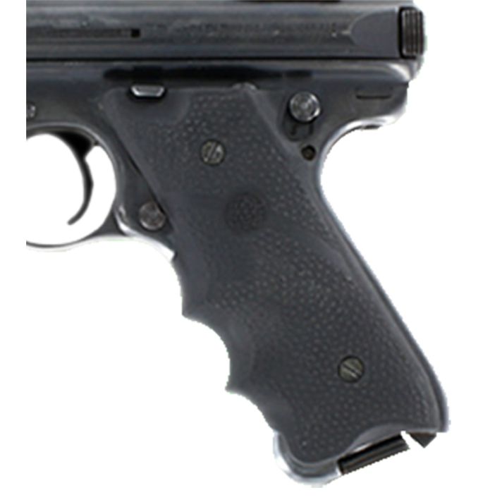 Hogue 82070 Rubber GripBlack with Finger Grooves & Left Hand Thumb Rest for Ruger Mark II, III